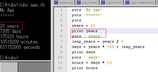 difference between puts and print